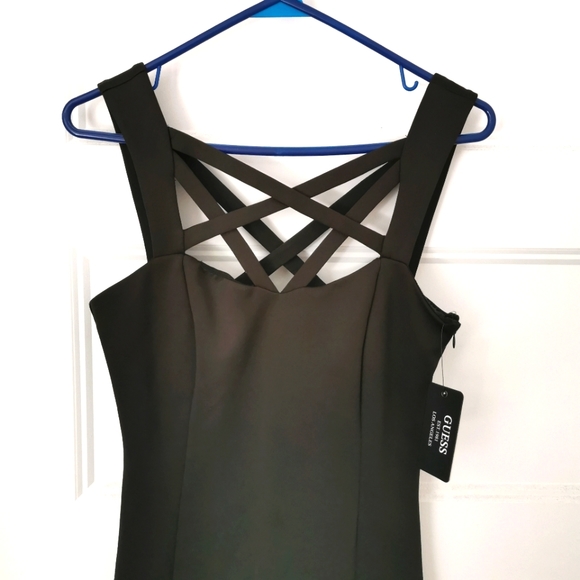 Sexy GUESS little black strappy dress - Picture 2 of 6